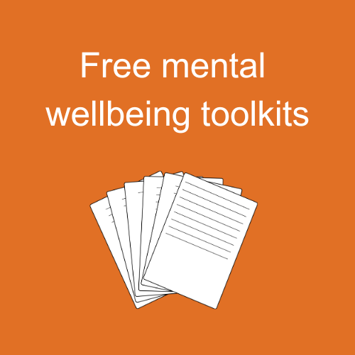Free mental wellbeing toolkits button